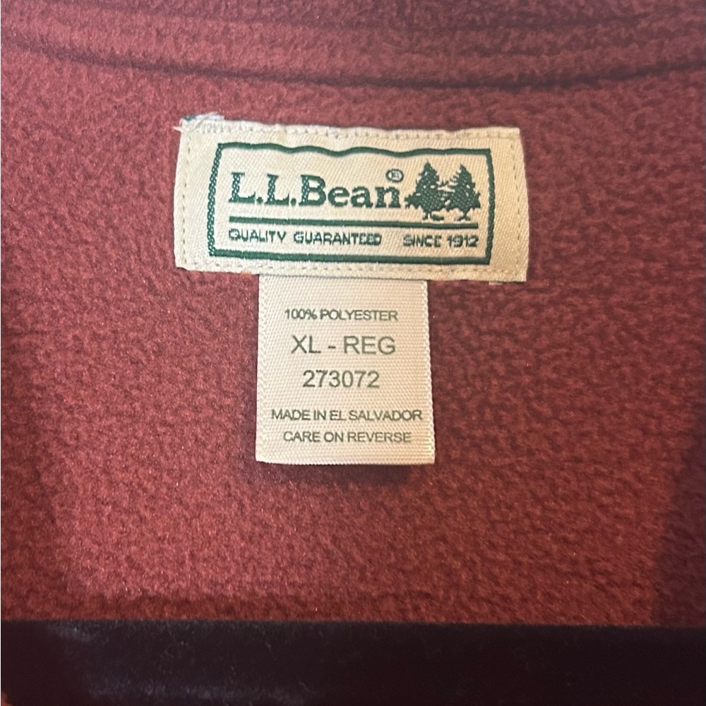 L.L. Bean Fleece Button-Down Shirt | XL | Rust Color‎ - Picture 2 of 6